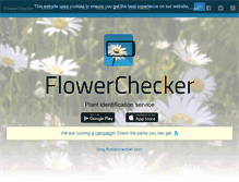 Tablet Screenshot of flowerchecker.com